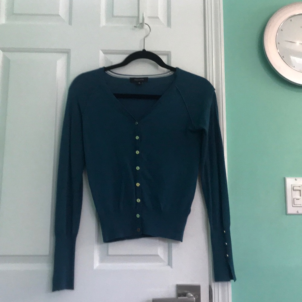 Primark Soft Teal Cardigan Button Up Top